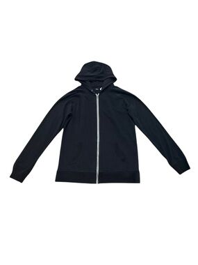 Mens BDG Black Zip-Up Hoodie Sweatshirt